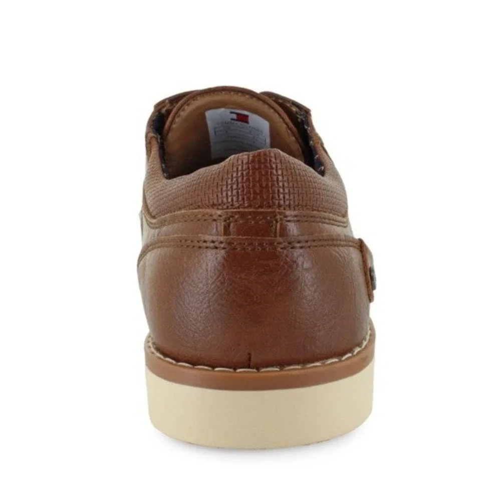 Tommy Hilfiger Nemoza‎ Shoes Tag Flag Embossed Laced Up 12M Cognac New
